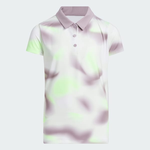 Πράσινο Girls' Allover Print Polo Shirt