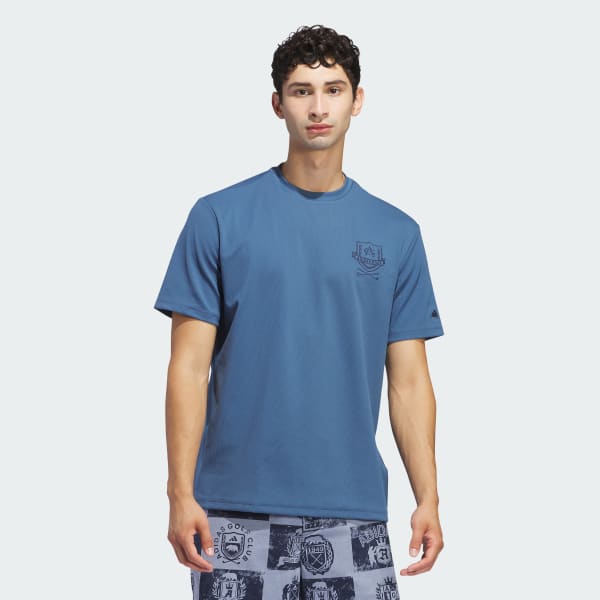 Blau Go-To Mock T-Shirt