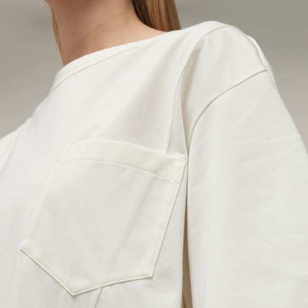 White Y-3 Premium Loose Short Sleeve Tee