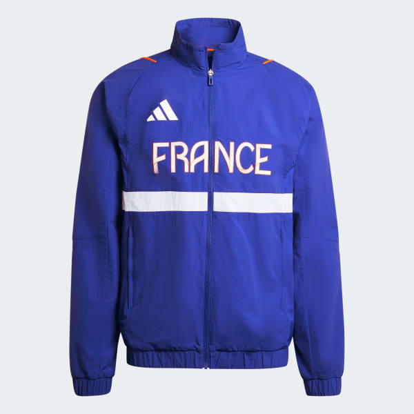 modrá Bunda Team France Presentation