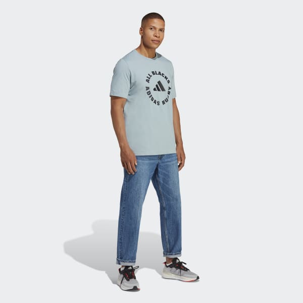 Szary All Blacks Rugby Supporters Tee