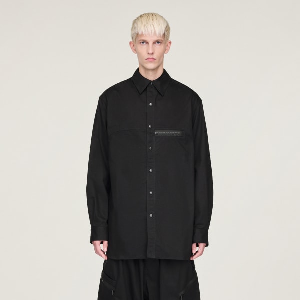 Zwart Y-3 UT Twill Overhemd