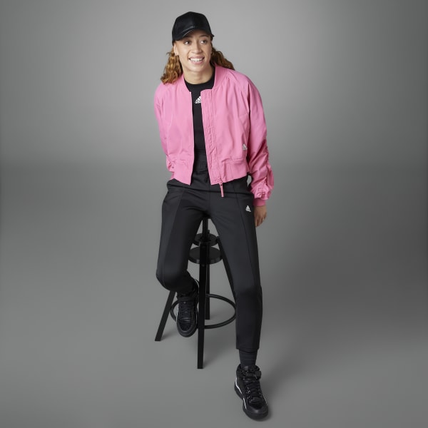Adidas pink bomber discount