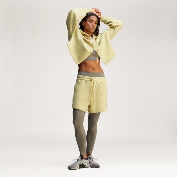 Yellow adidas by Stella McCartney Sportswear Cropped Hoodie