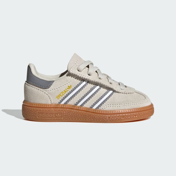 Beige Handball Spezial Comfort Closure Elastic Lace Shoes Kids