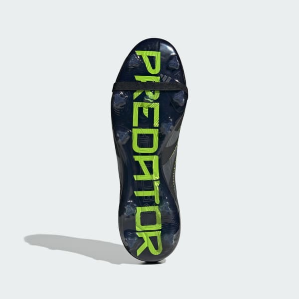Svart Predator Pro Fold-Over Tongue Firm Ground Fotballsko
