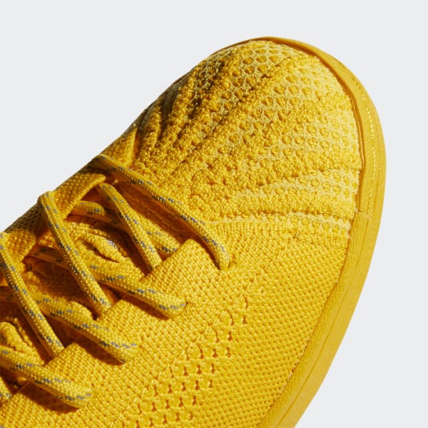 adidas Pharrell Williams Superstar Primeknit Sko Gull adidas Pharrell Williams Superstar Primeknit Sko Gull