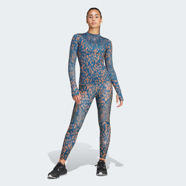 Μπλε adidas by Stella McCartney TruePurpose Optime Training Printed 7/8 Leggings