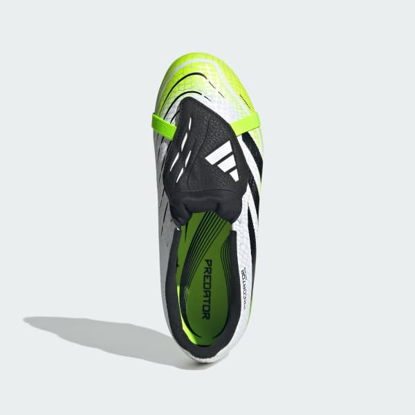 White Predator League Fold-Over Tongue Firm/Multi-Ground Boots Kids