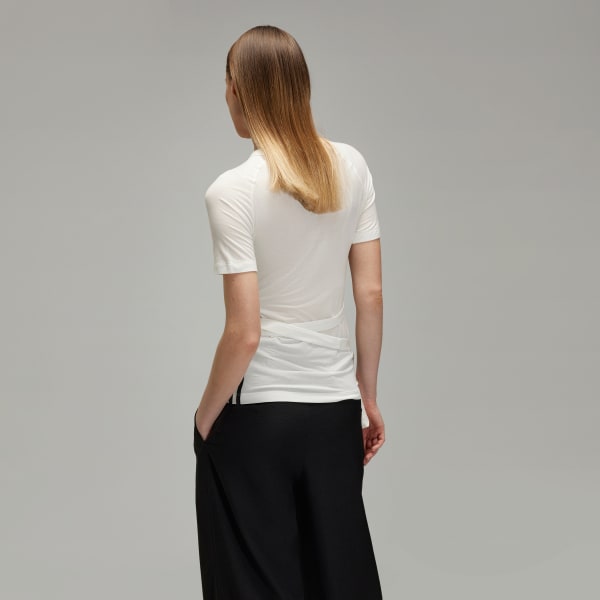 สีขาว เสื้อยืดแขนสั้นผ้าเทนเซล Y-3