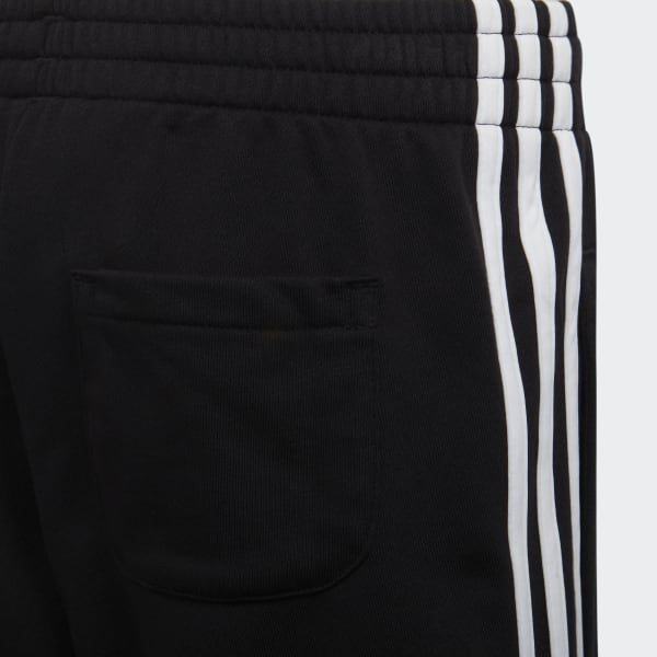 Schwarz Essentials 3-Streifen Shorts