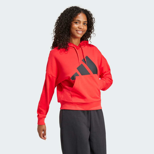 cervená Mikina Essentials Big Logo French Terry Loose