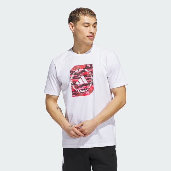 Blanco Polo Estampado Camo Shape