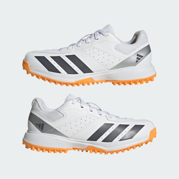 adidas Howzat Spikeless Cricket Shoes - White | Free Shipping with