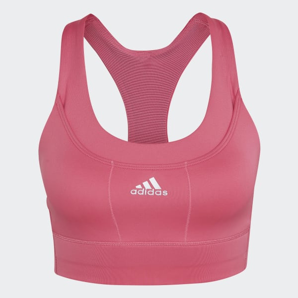 adidas Running Medium-Support Pocket Bra - Pink