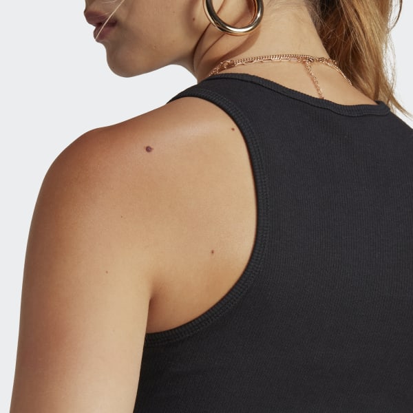 Zwart Adicolor Essentials Rib Tanktop