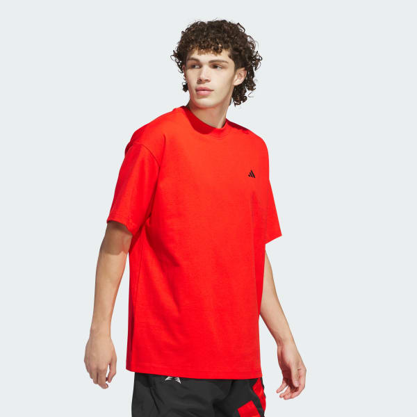 Rojo Remera Anthony Edwards Seasonal Logo