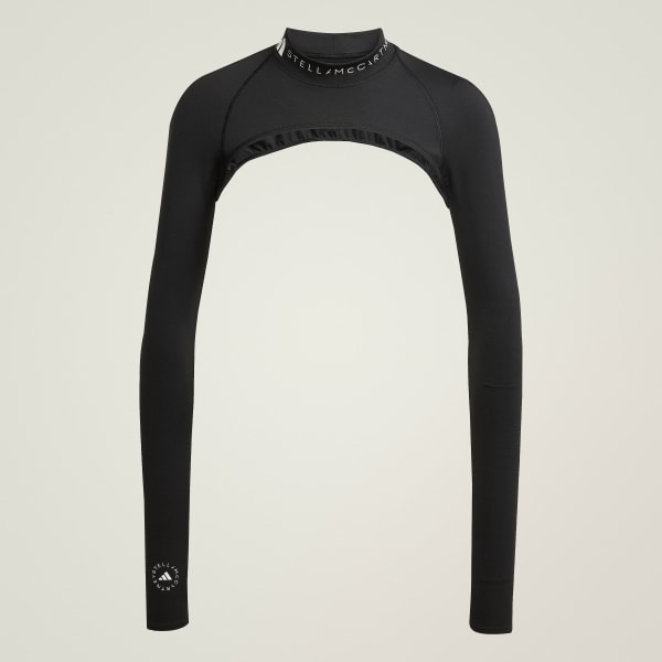 adidas byStellaMcCartneyモックネックスリーブJN0225 adidas by Stella McCartney モックネックスリーブ - ブラック