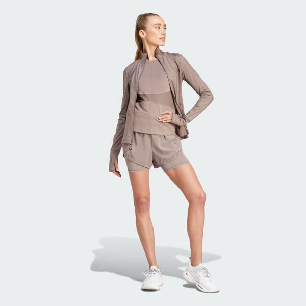 ブラウン adidas by Stella McCartney TruePurpose パワーインパクト トレーニング ミディアムサポートブラ