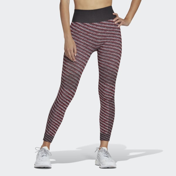 Bordeaux Tight da allenamento adidas by Stella McCartney Knit HF615