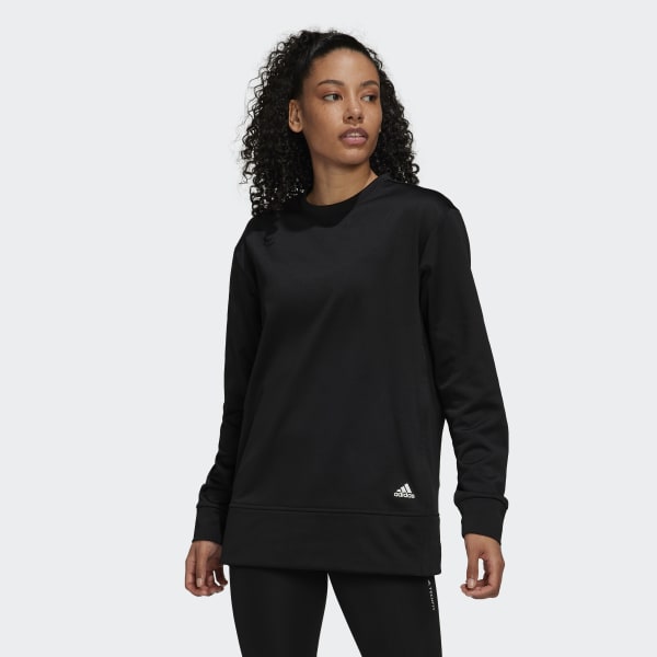 Black AEROREADY Crewneck Sweatshirt L5886