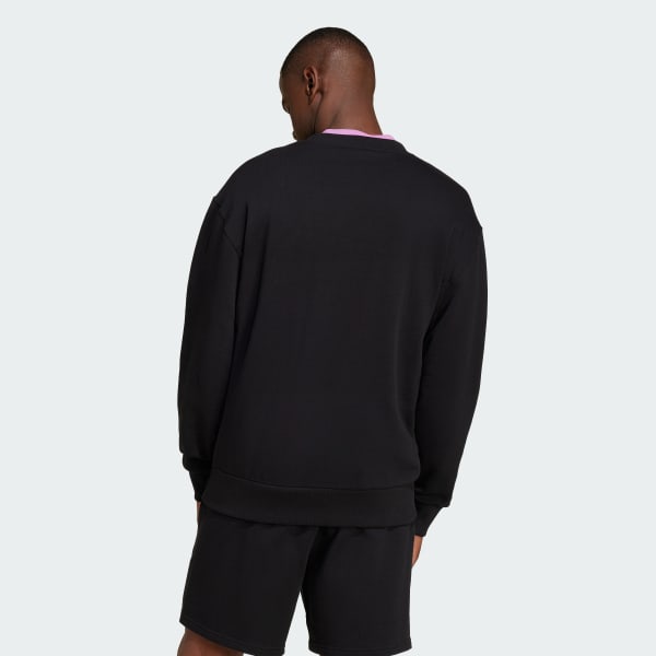 Black ALL SZN 프렌치 테리 크루 스웨트셔츠