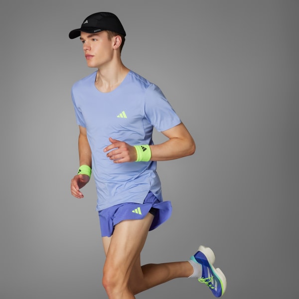 Azul Remera Adizero Running
