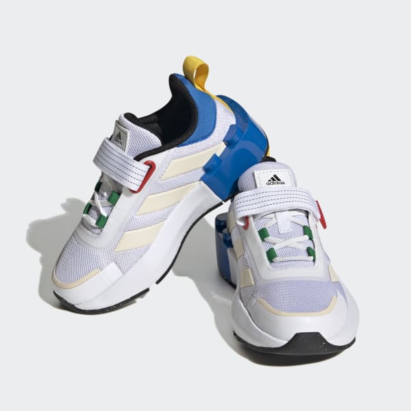 White adidas x LEGO® Tech RNR Elastic Lace and Top Strap Shoes
