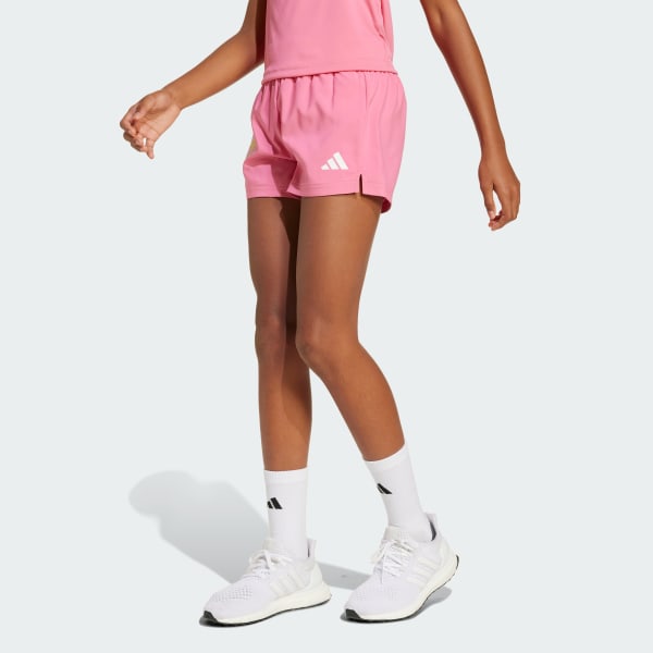 Rosado Shorts Train Essentials Estampado Floral Niños