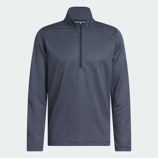 adidas Performance Printed Quarter-Zip - Blue | Free