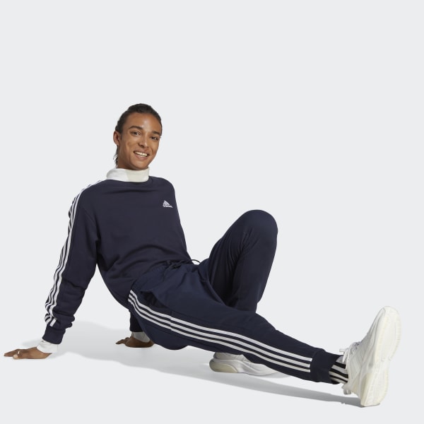 Bla Essentials French Terry Tapered Cuff 3-Stripes Pants