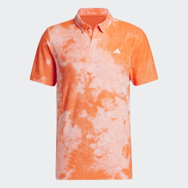 adidas Made To Be Remade No-Button Jacquard Shirt - Orange | Men's