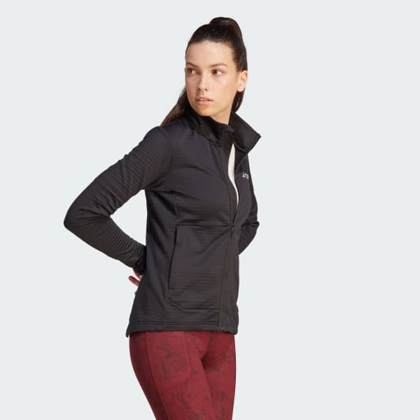 adidas Terrex Multi - Women\'s Black Light Hiking adidas | Full-Zip Jacket Fleece US 
