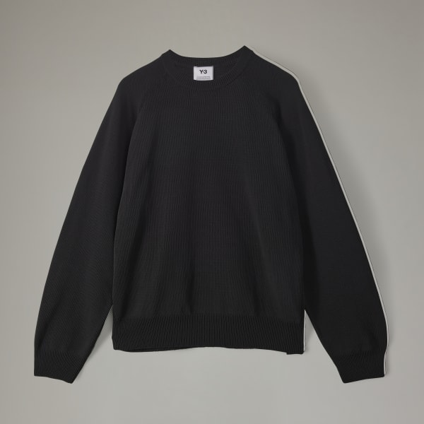 Czerń Y-3 Classic Knit Crew Sweatshirt AT135