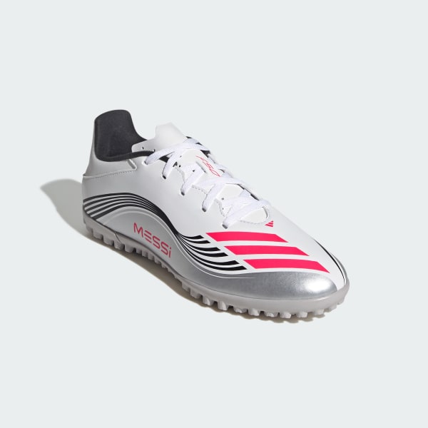 White F50 Messi Club Turf Boots