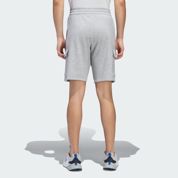 Grey ESSENTIALS FRENCH TERRY CARGO SHORTS