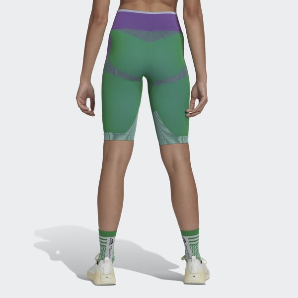 zelená Legíny adidas by Stella McCartney TrueStrength Seamless Short