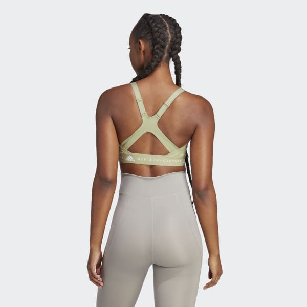 adidas by Stella McCartney Medium Support Sports Bra - Grey | adidas India