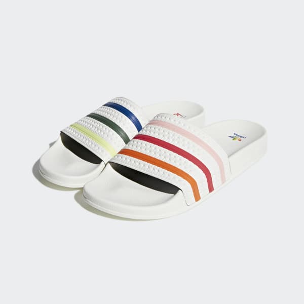 adidas slides rainbow