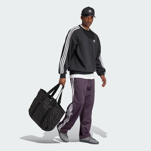 Black Adicolor Oversized Crew Sweatshirt