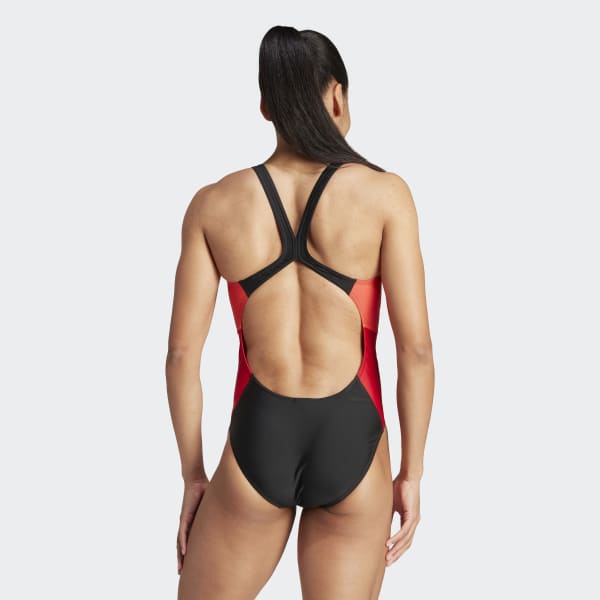 Adidas colour sale block swimsuit