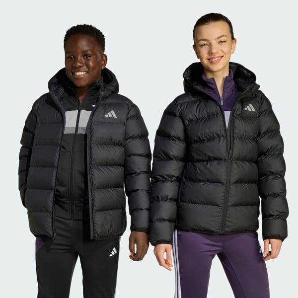 Schwarz Kunstdaunen Jacke Kinder