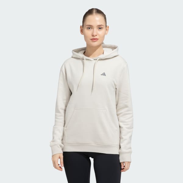adidas Full Sleeves Hoodie Beige adidas India