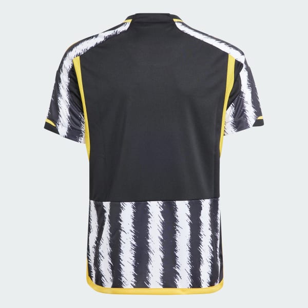 Czerń Koszulka Juventus 23/24 Home Kids
