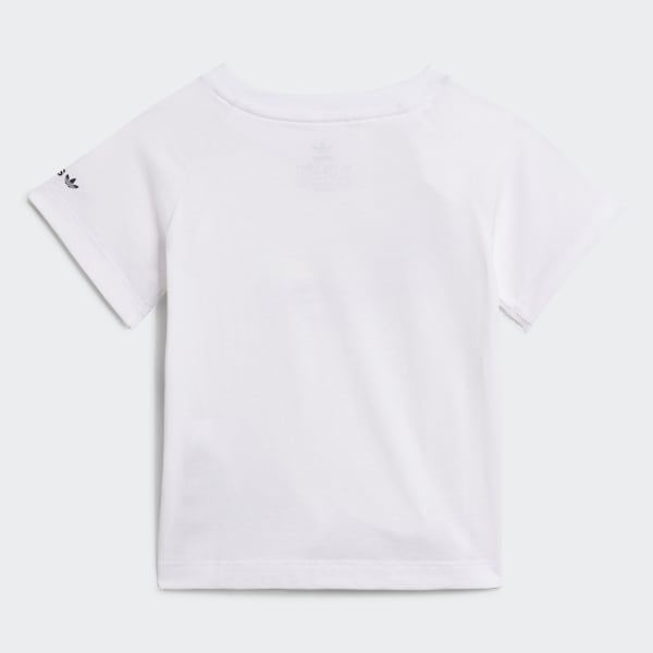 White Adicolor Shorts and Tee Set