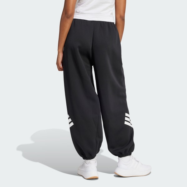 Siyah Future Icons 3-Stripes Paraşüt Eşofman Altı