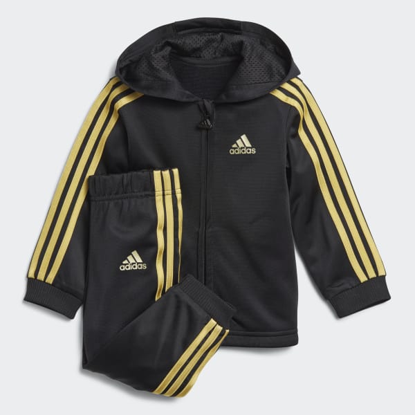 adidas shiny hooded jogger