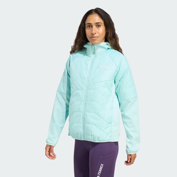 Turquesa Chaqueta con Capucha Híbrida Aislada Terrex Multi CLIMAWARM