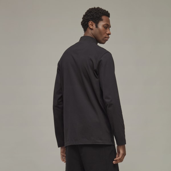 Schwarz Y-3 Classic Mock Neck Longsleeve 16741