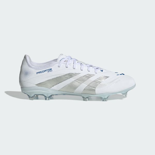 Vit Predator Pro Firm Ground Fotbollsskor
